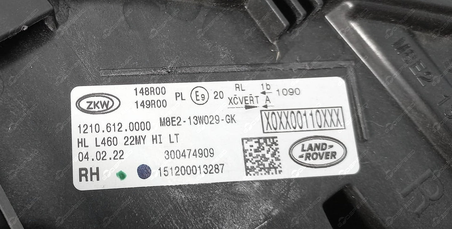 Lampa LED przód prawa RANGE ROVER (L460) LR152090 9 pin Używana