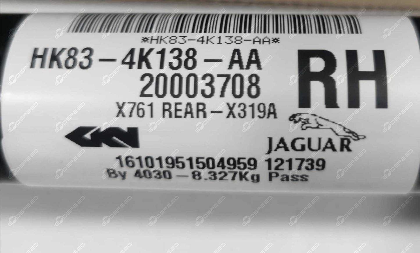 Półoś napędowa, Używane, tył prawo, F-PACE (X761) VELAR (L560), LR092750 T4A1808