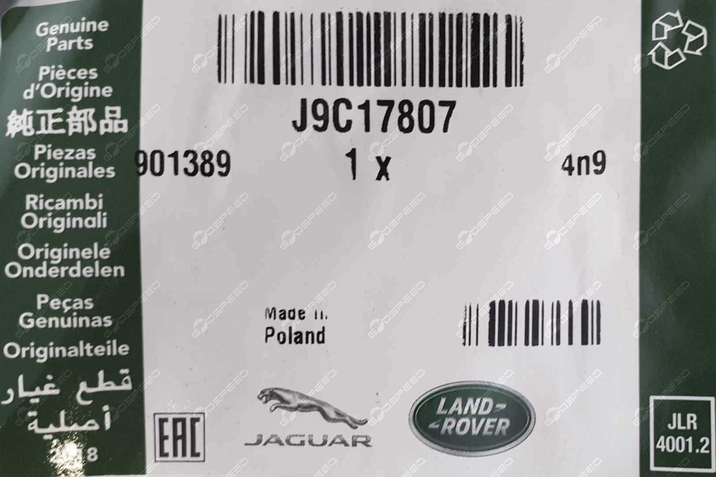 Uszczelka Drzwi Szyby E-Pace J9C14094 J9C17807