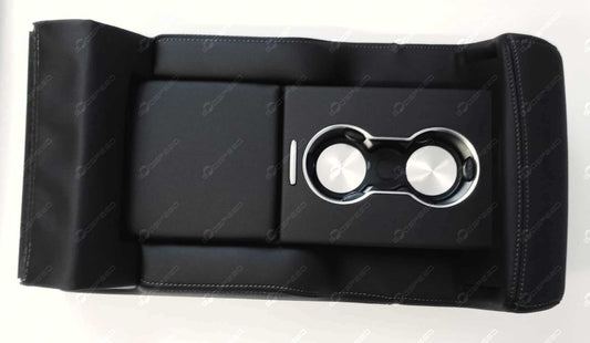 Sofa Armlehne hinten Leder schwarz + grauer Faden RR SPORT RR VOGUE LR071658 Neu