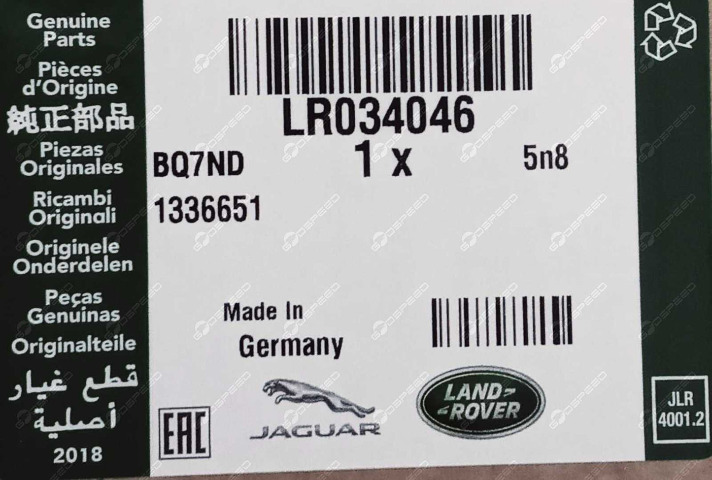 Türleiste oben links hinten RR VOGUE LR034046 Neu