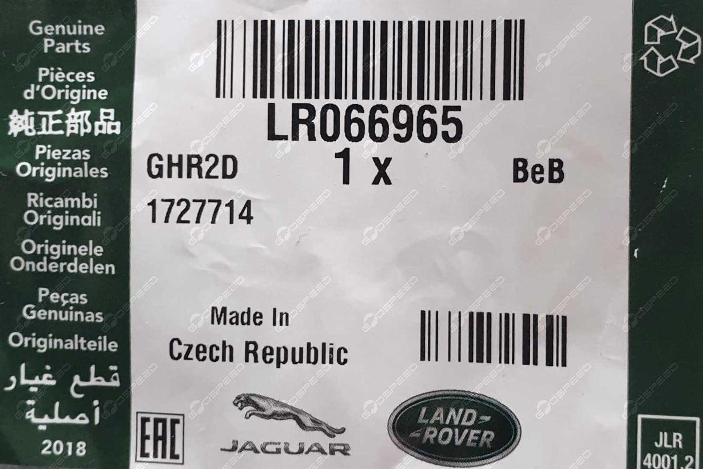 Scheinwerferhalterschieber Links DISCOVERY SPORT (L550) LR066965 Neu