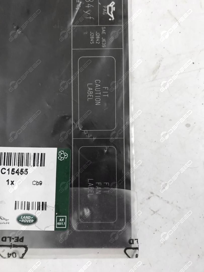 Naklejka Informacyjna Na Klimatyzacje E-PACE (X540) J9C15455 Nowe