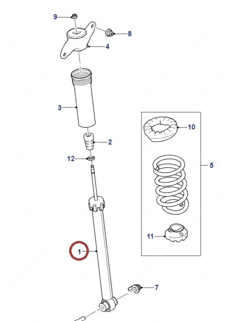 Amortyzator F-Pace Svr T4A17925
