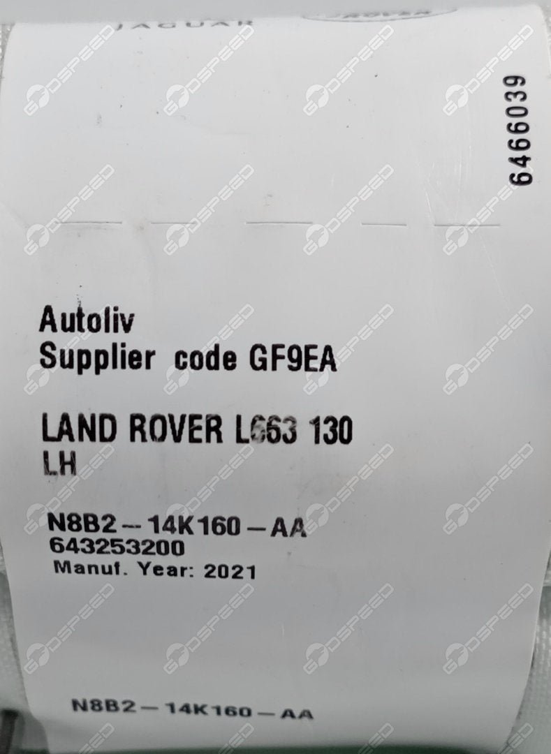 Kurtyna boczna lewa DEFENDER 110 (L663) LR163244 Używana