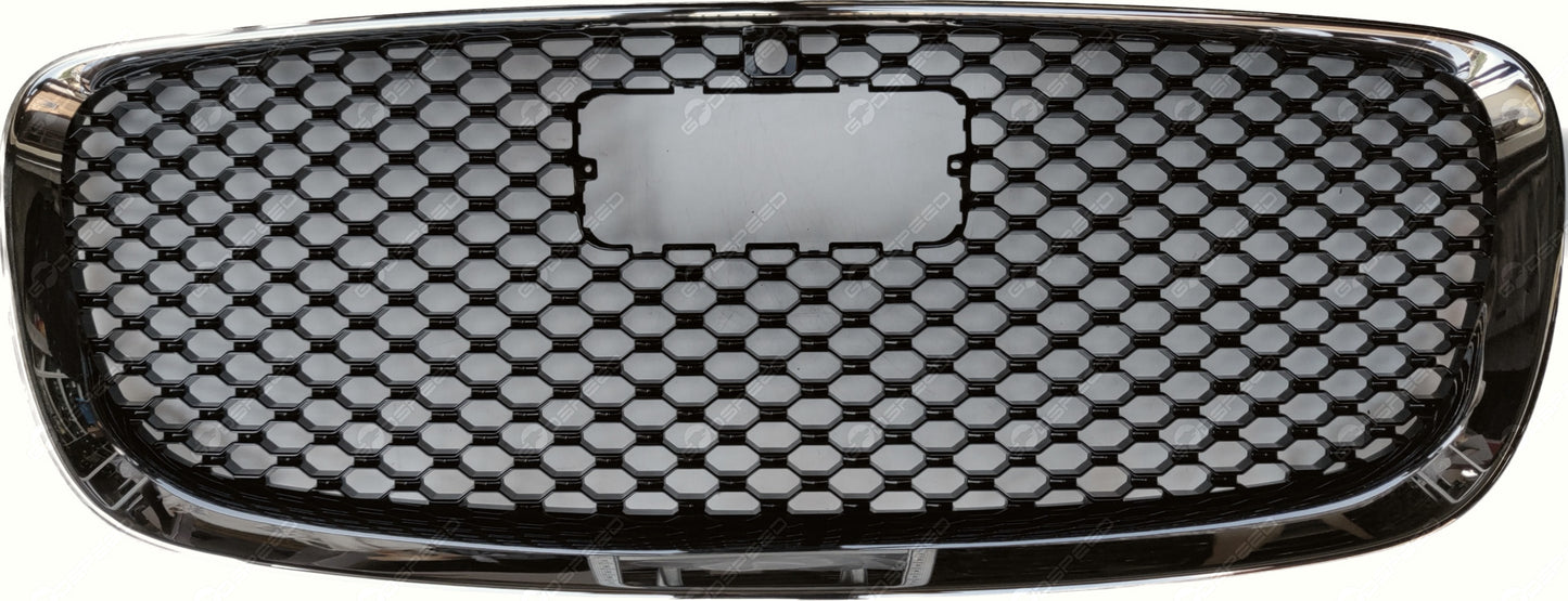Grill środkowy zderzaka pod kamerę/ pod radar F-PACE (X761) T4N12777 gloss black NOWY