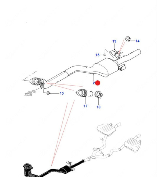 Katalizator SCR F-PACE (X761) VELAR (L560) T4A31475 LR116737 Nowy