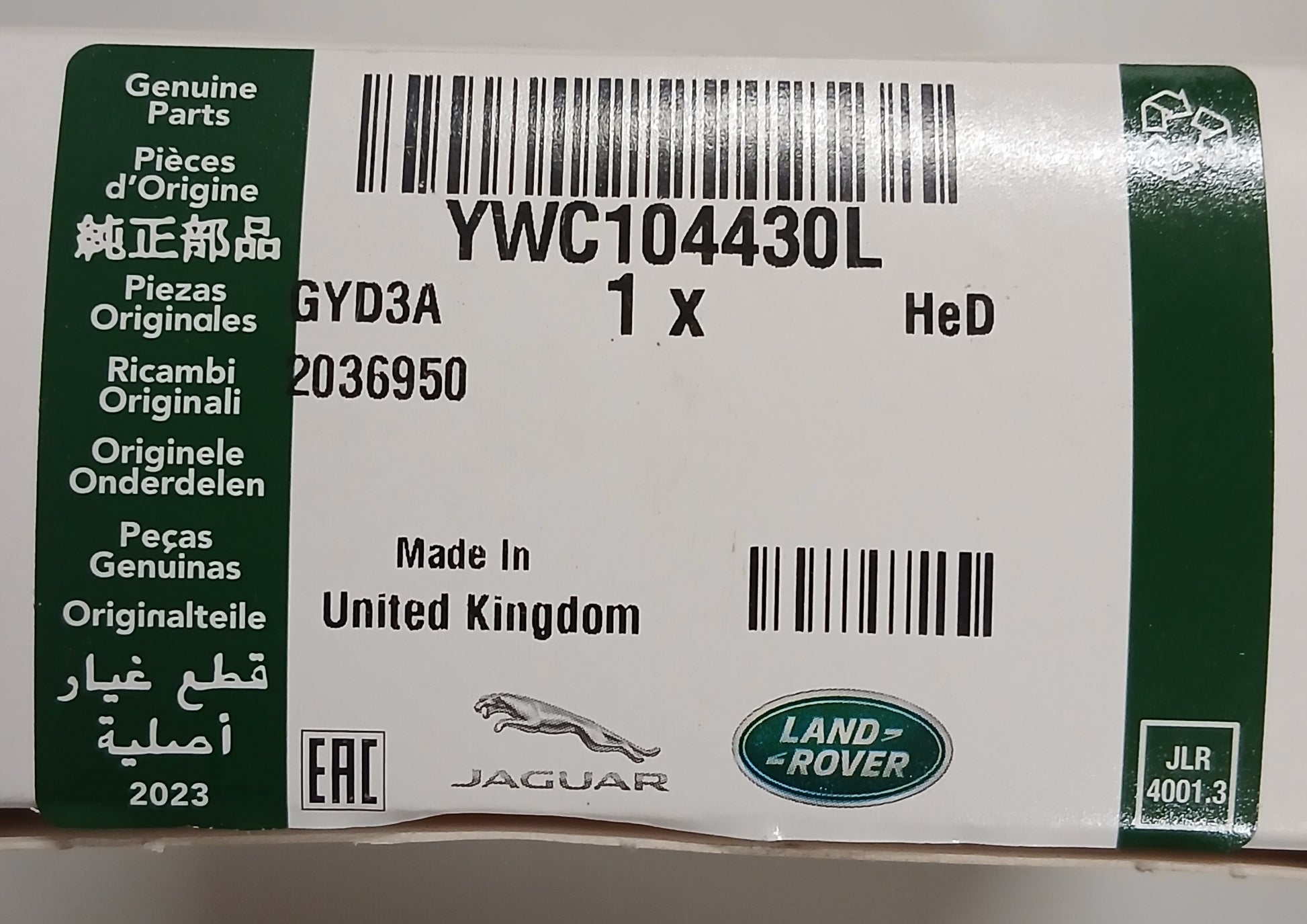 YWC104430L