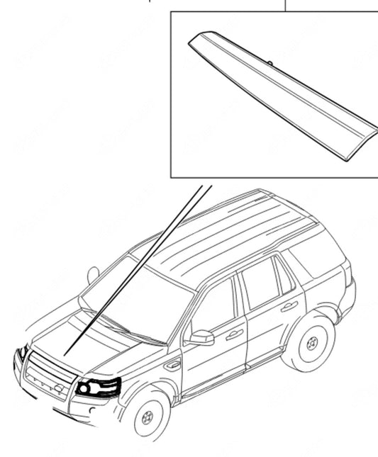 Wykończenie Grilla Środkowego Freelander 2 RR VPLFB0033