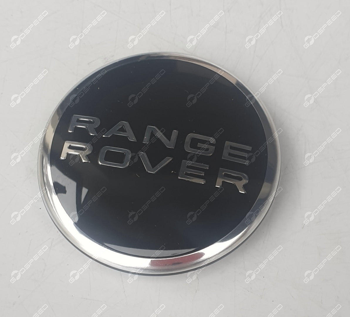 Dekielek Koła Black + Chrom Napis Range Rover DISCOVERY 5 NEW DEFENDER NEW RR EVOQUE RANGE ROVER RR EVOQUE RR SPORT RR VELAR RR VOGUE LR027409 LR089428 LR094547