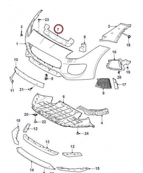 Absorber Zderzak Przód F-TYPE (X152) T2R21139 Nowe